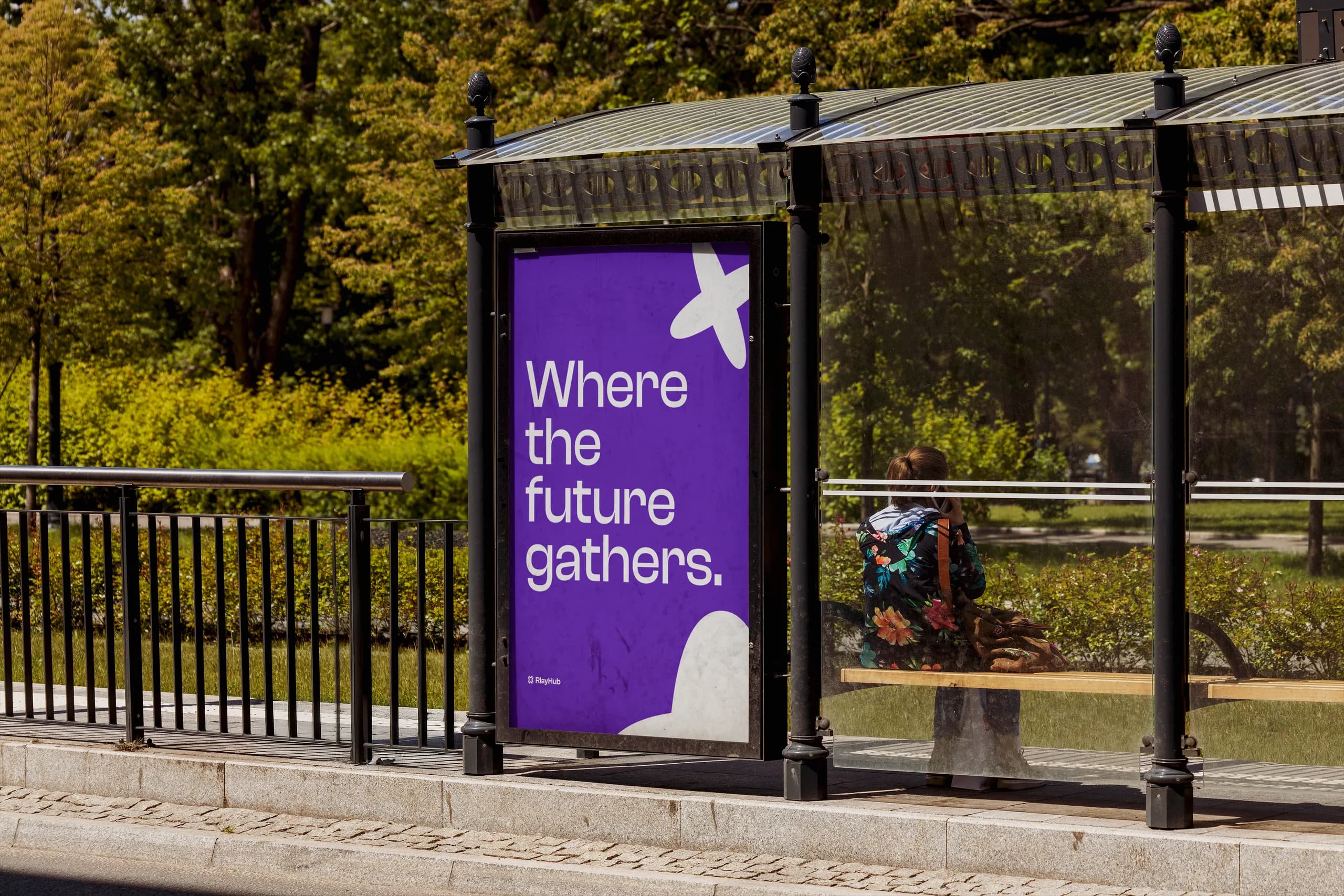 Rlay Hub Bus Stop Poster Mockup