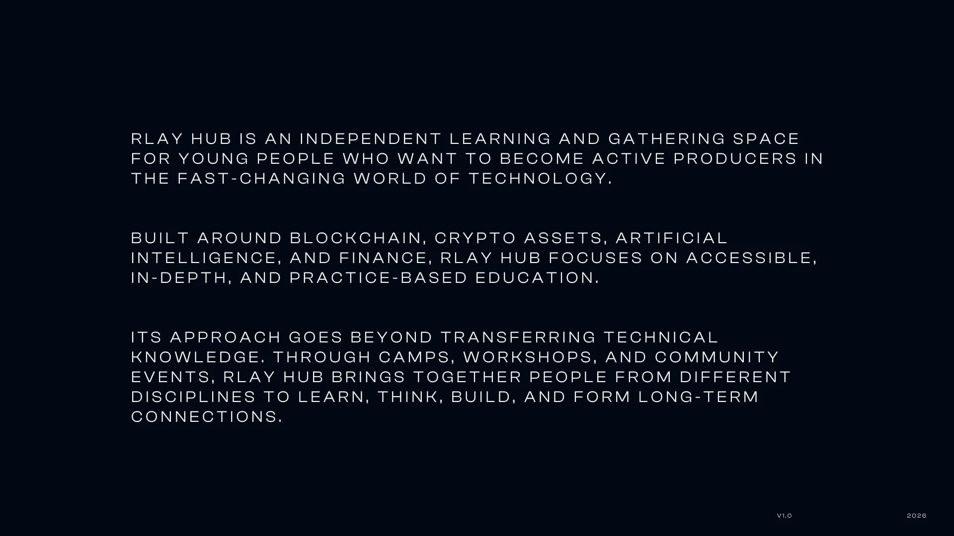 Rlay Hub Manifesto