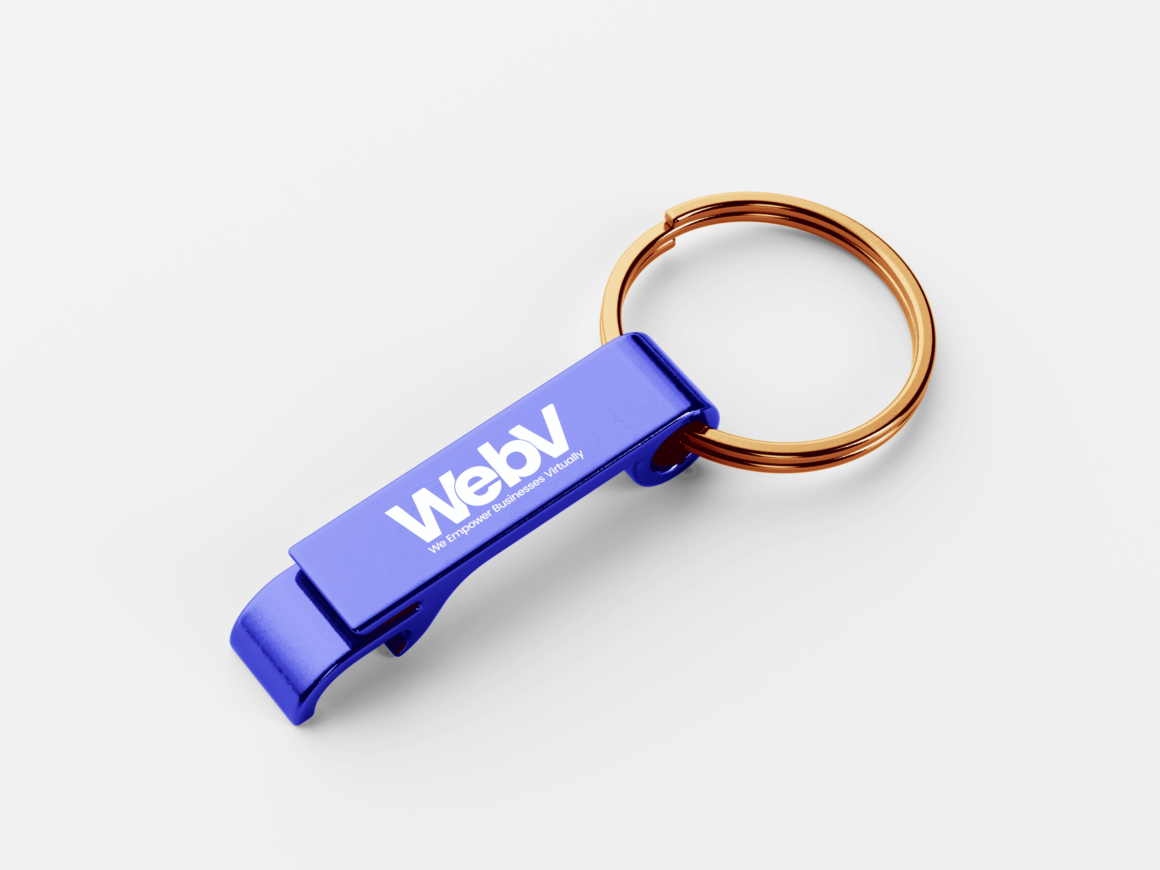 WebV Keychain Branding Mockup