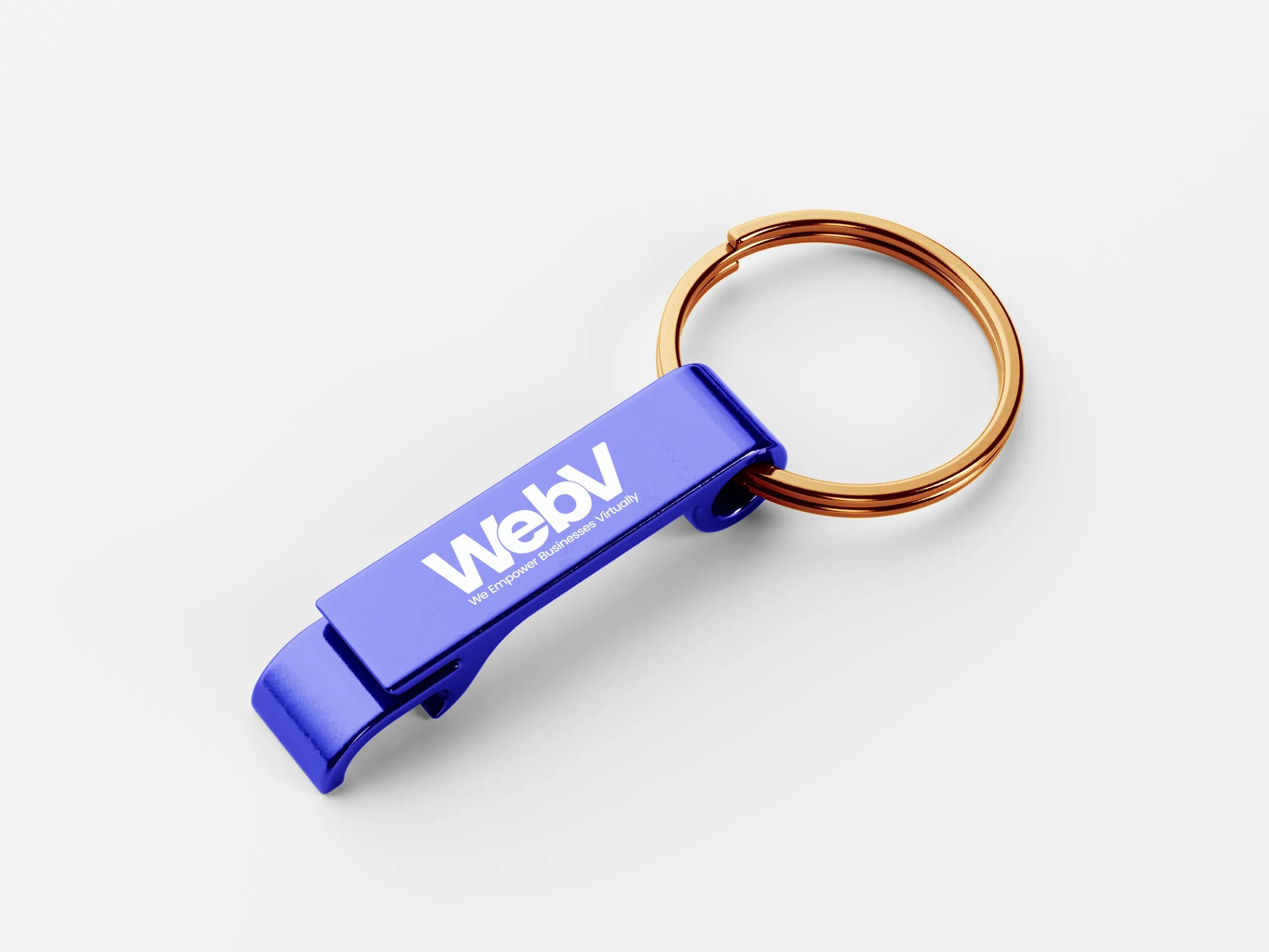 WebV Keychain Branding Mockup