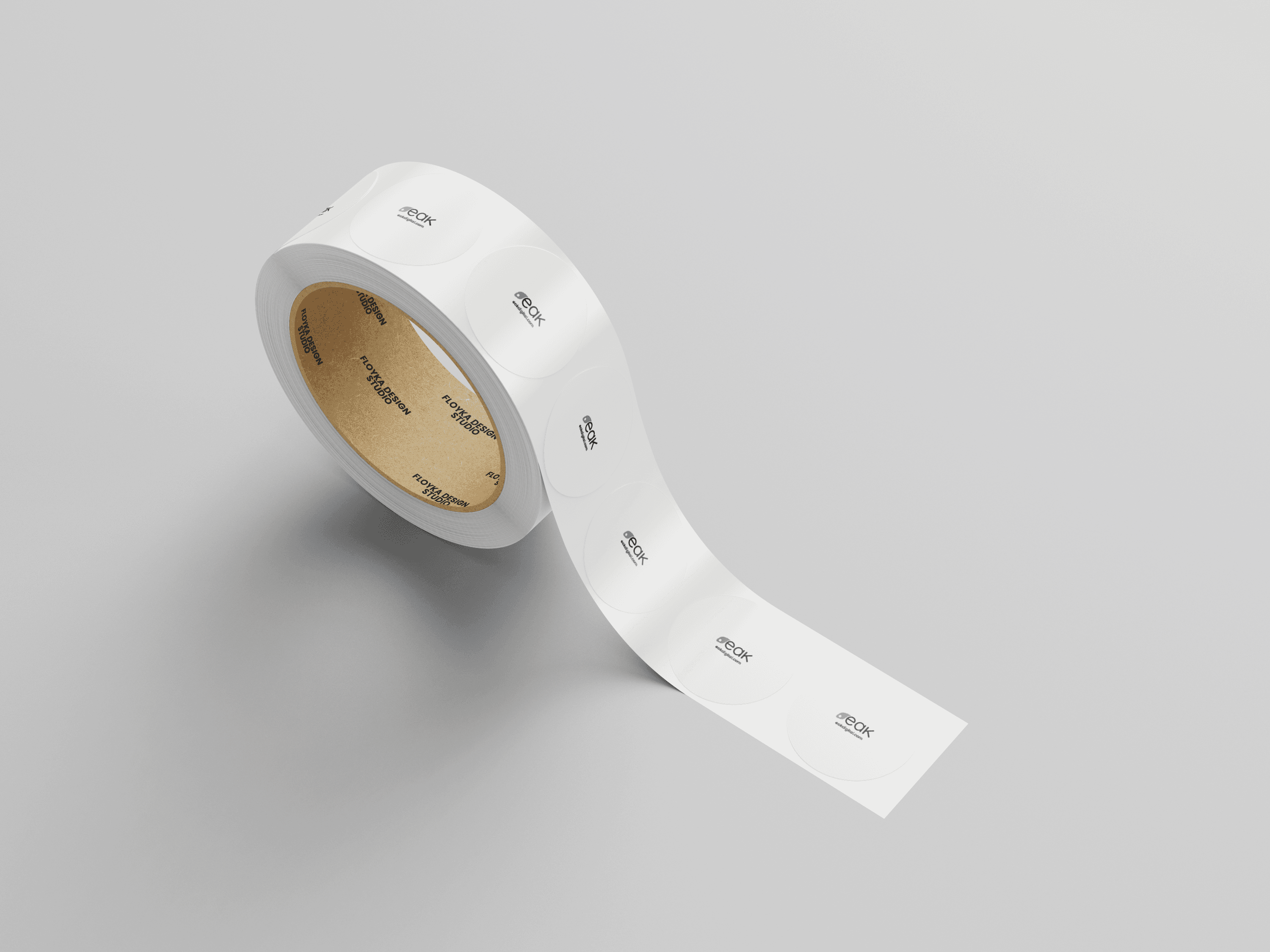 Istanbul Blockchain Week Round Branding Mockup